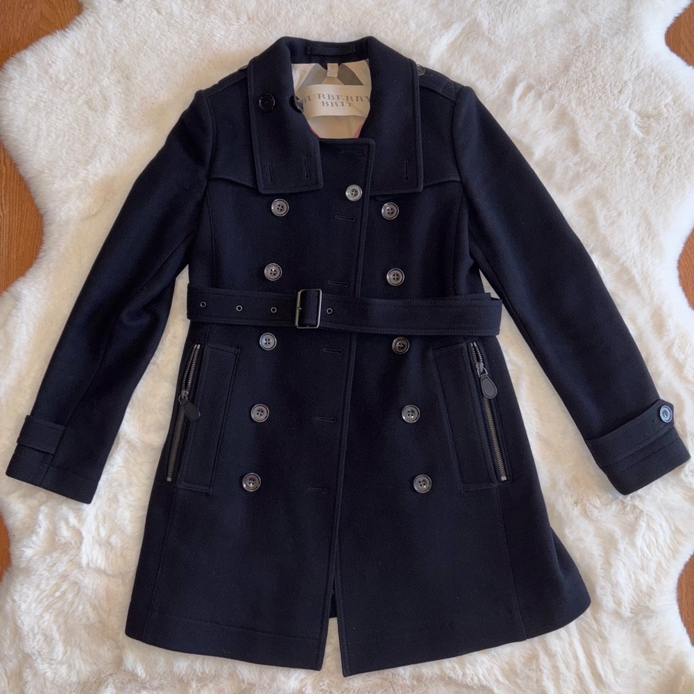 Burberry Brit Black Wool Coat